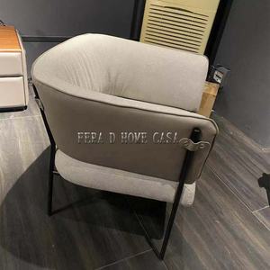 <span class=keywords><strong>Chaise</strong></span> de salon en cuir, fauteuil de loisirs design de luxe italien pour villa - Product Image 4