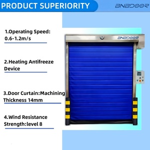 Hot Sale Industrial Automatic Roll up Shutter Self Storage Frozen High Speed Insulated Skin PVC Freezer Roller Cold Room Doors - Product Image 2