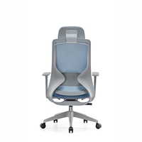 Chaise de bureau ergonomique à dossier haut de luxe bon marché chaise de bureau en maille pivotante chaise de bureau pour directeur du personnel