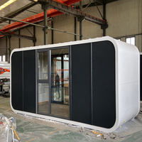 Cabane Apple préfabriquée de luxe moderne pour l'extérieur, mini-maison modulaire en conteneur, bureau pour complexe hôtelier