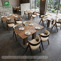 Ensemble de mobilier de restaurant extérieur commercial moderne en aluminium, table et chaises pour hôtel, villa, complexe hôtelier, vente en gros, mobilier sur mesure