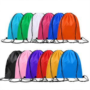 High Quality Custom Logo Size Color Polyester Drawstring Bag Sport Drawstring <b>Backpack</b> for Travel Storage - Product Image 2