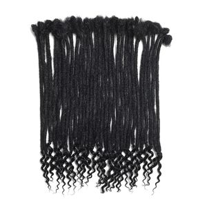 Tự nhiên màu đen 100% thực sự tóc con người afro kinky locs với xoăn kết thúc phần mở rộng có thể được nhuộm và tẩy trắng cho nam giới phụ nữ trẻ em - Product Image 3