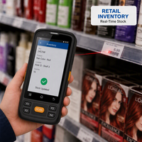 Escáner de Código de Barras PDA con Android 12, IP65, Computadora Portátil de 5 Pulgadas para Mensajería, WIFI, 4G, Bluetooth, Resistente y Duradera