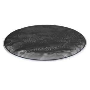 Testa nera per grancassa muta da 14 pollici da 1 pezzo a doppio strato con batteria elettrica Jazz da 22 pollici - Product Image 1