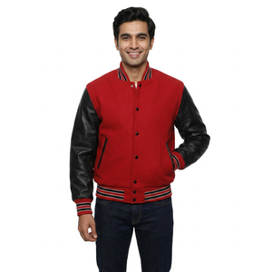 Hombres Fleece Versity Calidad superior Varsity Hombres Calidad superior Invierno Casual College CollegeBaseballjacket para hombres - Product Image 1