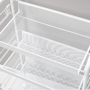 Nouvelle <span class=keywords><strong>cuisine</strong></span> fer étagère de rangement organisateur étagère chambre salle de bain étagère de rangement avec roues stockage Mobile pour livres jouets épicerie - Product Image 5