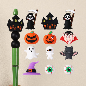 2025, superventas, bolígrafos de cuentas DIY, calabaza de Halloween, cuentas focales de silicona 3D para hacer bolígrafos, cadenas, accesorios para pulseras - Product Image 1
