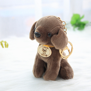 Grosir boneka hewan mini boneka anjing teddy kecil mewah gantungan kunci anjing