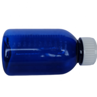 Bouteille de sirop de glucose en plastique bleu écologique de 120 ml pour enfants et sirop contre la toux de 120 ml