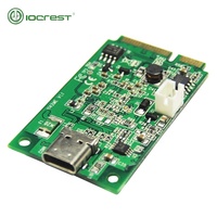 Mini USB3.1 PCe untuk 1 port USB C Host Controller Card