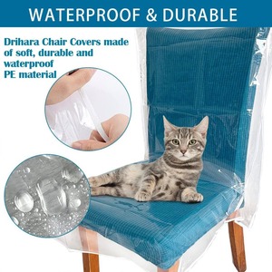 <span class=keywords><strong>Housse</strong></span> <span class=keywords><strong>de</strong></span> <span class=keywords><strong>chaise</strong></span> haute en PVC transparent, <span class=keywords><strong>protection</strong></span> <span class=keywords><strong>de</strong></span> <span class=keywords><strong>chaise</strong></span> en plastique imperméable, <span class=keywords><strong>housse</strong></span> <span class=keywords><strong>de</strong></span> siège anti-poussière, anti-rayures, résistante aux chats pour enfants - Product Image 2