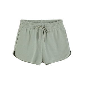 Coastal High Knit Shorts for Women Airy Open Knit Texture Relaxed Silhouette <b>Elastic</b> Summer Travel Ready Lounge Casual Street - Product Image 1