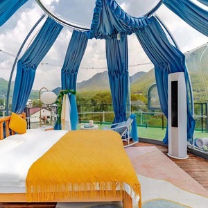 Waterproof PC PVC Domes Transparent Glamping Geodesic Dome House for Sale
