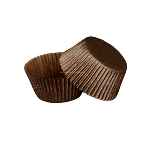 10,000 PCS CASE COUNT CHOCOLAT BRUN CUPCAKE CUP/CUPS À CUIRE/CUPS À MUFFINS -- BASE 2"