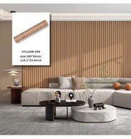 Papier peint auto-adhésif en PVC imperméable, autocollant mural 3D à grille rainurée pour salon, chambre à coucher, cuisine, décoration de la maison
