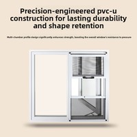 Ventana Abatible de UPVC y Acero con Aislamiento Acústico y Térmico, Sellado de Seguridad, Conservación de la Energía y Ahorro Energético para Contenedores