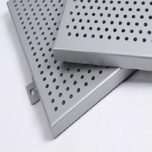 Panel de aluminio perforado personalizado con orificios hexagonales, pantalla metálica decorativa para fachada de entrada - Product Image 2