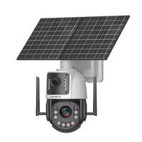 Caméra solaire LS VISION avec zoom optique 50X, double objectif 2K, 4G, AOV 24/7, détection longue portée 2000m, caméra de sécurité PTZ, 20W solaire