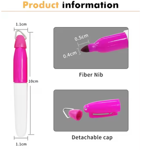 Marqueur permanent miniature personnalisé avec porte-clés, encre imperméable à séchage rapide, pour balles de golf, cadeau promotionnel - Product Image 4