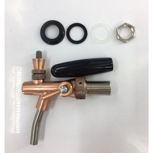 Robinet de bière en laiton forgé chromé avec compensateur, couleur or et bronze - Product Image 3