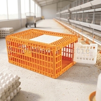Nouvelle cage de transport en plastique pour poulets, poulailler, boîte de transport pour volailles, montage facile, vente en gros