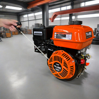 Compacteur à plaques manuel monocylindre à essence 7HP, moteur à essence 1800 tr/min avec réducteur 1/2