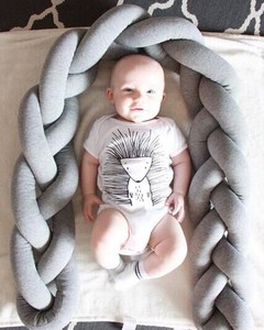 OEM bebé de juguete infantil de la felpa cama <span class=keywords><strong>cuna</strong></span> parachoques para ropa de cama <span class=keywords><strong>cuna</strong></span> trenzado hilo de punto de bebé nudo - Product Image 5