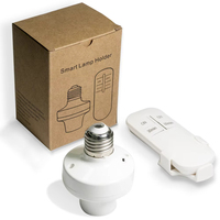 433Mhz E27 Support de lampe Télécommande sans fil avec 60min 30min E27 110V / 220V Prise de courant Interrupteur de synchronisation à distance Lumières