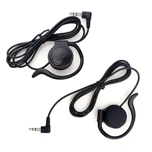 Op Maat Gemaakt Product Mono Mini Oorhaak Enkelzijdige Headset 3.5Mm Standaard Stekker Één Oor Bedrade Enkelzijdige Hoofdtelefoon