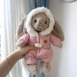 Jellcatt UK - Conejito <span class=keywords><strong>de</strong></span> Peluche <span class=keywords><strong>con</strong></span> Orejas Caídas y Traje <span class=keywords><strong>de</strong></span> Invierno Rosa, Juguete <span class=keywords><strong>de</strong></span> Peluche Suave - Product Image 3