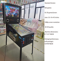 Machine de flipper virtuelle LCD classique populaire, jeu à pièces, commande par levier, équipement d'arcade rétro européen américain