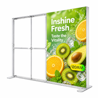 Prix direct usine Nouvelle tendance Boîte à lumière LED en tissu SEG en aluminium certifiée CE Présentoir portable rétroéclairé pour salon professionnel