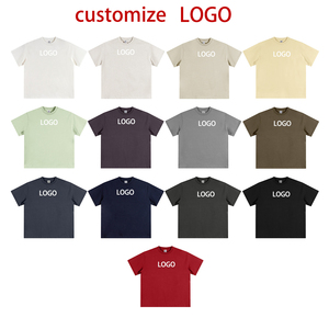Camiseta de Verano Casual Holgada para Hombre, Nueva Moda 2026, Marca de Alta Calidad, 345G, Algodón Sólido, Cuello Redondo, Manga Raglán, Origen - Product Image 1