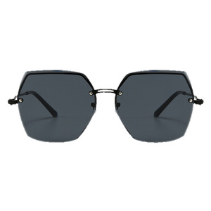 Rimless <b>Sunglasses</b> Metal Frame UV400 Protection <b>Gradient</b> Lens Unisex Fashion Street Style - Product Image 5