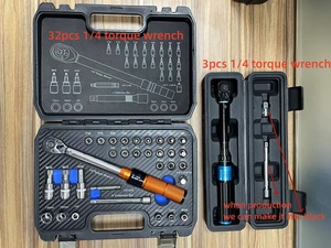 Extension Rod Bits Nut Inserts Adapters Bicycle Kit Precision Mechanics 32pcs 1/4 Inch Torque Wrench Kit - Product Image 2
