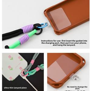 เคสโทรศัพท์มือถือแบบสายคล้องคอ คริสตัลประดับลูกปัดสีแดง ดีไซน์เก๋ ใช้ได้หลากหลาย สำหรับผู้หญิง ขายส่ง สำหรับ iPhone 11 12 13 14 15 16 - Product Image 3