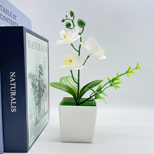 <span class=keywords><strong>Orchidea</strong></span> artificiale fiori con vaso finta <span class=keywords><strong>orchidea</strong></span> in seta Phalaenopsis composizione floreale <span class=keywords><strong>per</strong></span> la decorazione del partito del tavolo di casa - Product Image 6