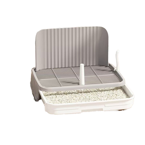 Inodoro gris para mascotas, cajón pequeño para perros, evita empujar <span class=keywords><strong>las</strong></span> <span class=keywords><strong>heces</strong></span>, fácil <span class=keywords><strong>de</strong></span> cambiar y lavar, envía el catéter urinario, caja <span class=keywords><strong>de</strong></span> arena para mascotas - Product Image 4