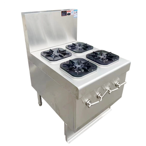 VICTORY KITCHEN Double poêle Shell en acier inoxydable Équipement de cuisine commercial Boîtier de poêle alimenté au gaz pour une utilisation en plein air dans les hôtels - Product Image 6