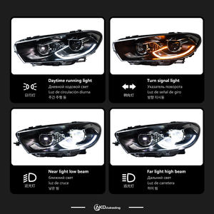 Modèle de voiture AKD pour VW <span class=keywords><strong>Scirocco</strong></span> 2009-2017, feux de jour LED, signal dynamique, faisceau haut et bas, feux de jour, lampes automatiques - Product Image 5