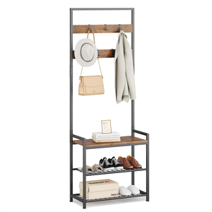 Assembled Metal Folding Coat Shoe <b>Rack</b> Multi Layer Coat Shoe Storage <b>Rack</b> Heavy Duty Multi Function Coat <b>Rack</b> - Product Image 1