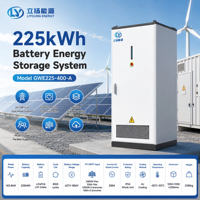Système de stockage industriel et commercial, onduleur hybride, batterie LiFePO4, protection IP54, 200 kW, système hors réseau/sur réseau, armoire énergétique tout-en-un