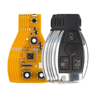 5pcs Xhorse VVDI BE Key Pro Version de couleur jaune sans points avec coque de clé intelligente 3 boutons avec panique