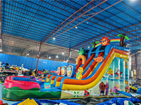 Nouveau design, toboggan aquatique gonflable de 20 pieds pour fête de plage et piscine, avec piscine XL, PVC de qualité commerciale, certifié CE