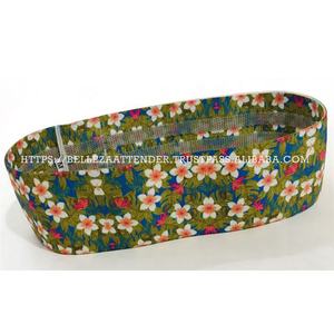 Ensemble de bandes de résistance en coton et latex Bandes d'exercice en boucle pour fitness à domicile-Fessiers et cercles de hanche - Product Image 2