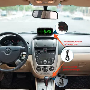 ראש למעלה תצוגה רכב Hud מד מהירות GPS אוניברסלי דיגיטלי משאית קטנוע אופנוע שמשה קדמית מקרן מעורר מערכת עבור מכוניות
