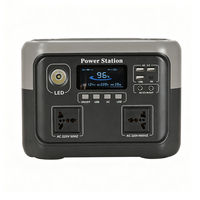 Station d'alimentation portable 600W, batterie LiFePO4 448Wh, station d'alimentation d'urgence pour le camping en plein air, la maison et les situations d'urgence