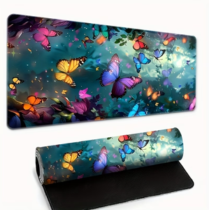 Alfombrilla <span class=keywords><strong>de</strong></span> Escritorio Extra Grande con Diseño <span class=keywords><strong>de</strong></span> Mariposas Vibrantes, Base <span class=keywords><strong>de</strong></span> Alta Calidad, Alfombrilla <span class=keywords><strong>de</strong></span> Ratón con Escena Submarina Colorida, Ideal como Alfombrilla <span class=keywords><strong>de</strong></span> Ratón Extragrande - Product Image 1