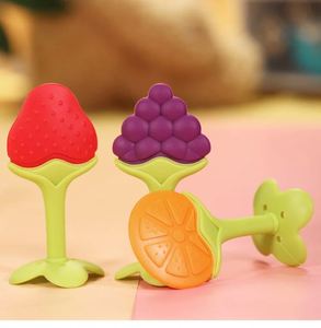 Mordedor de Silicona para Bebés, Personalizable, Sin BPA, con Forma de Fruta, Unisex, para Recién Nacidos de 0 a 24 Meses, de Grado Alimenticio, con Forma de Animal - Product Image 5